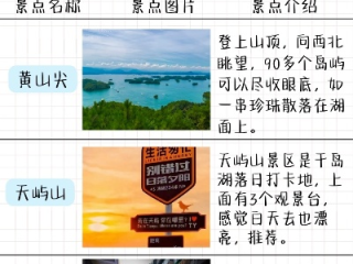 千岛湖旅游攻略（江西千岛湖旅游攻略）