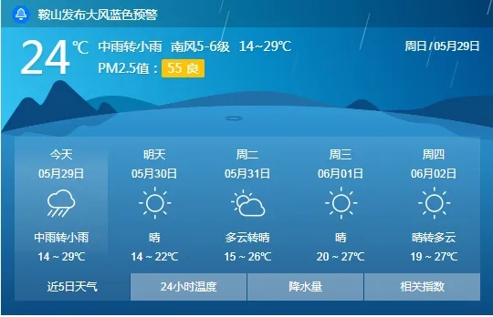 鞍山天气预警（鞍山天气预警怎么应对）